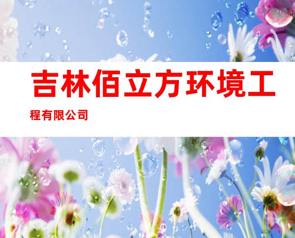 吉林佰立方环境工程有限公司