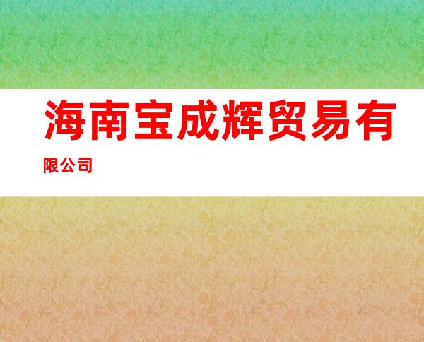海南宝成辉贸易有限公司