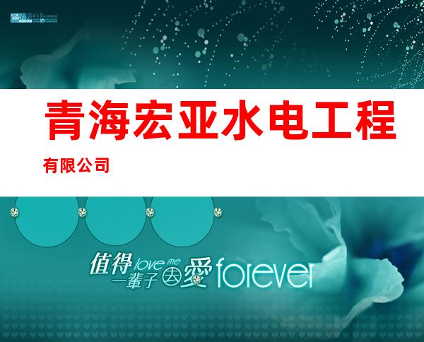 青海宏亚水电工程有限公司